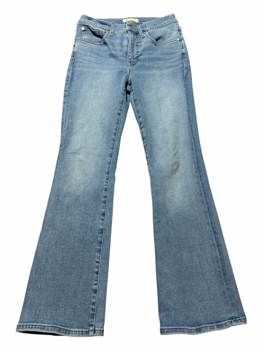 Madewell Flare Mid-Rise Kick Out Jeans Women’s Size 27 Light Blue Denim Relaxed